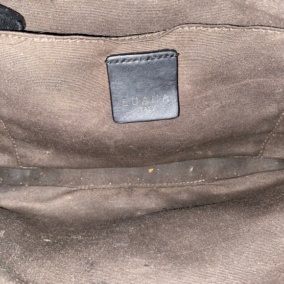 Luana Purse Black Leather Made In Italy - Picture 6 of 6